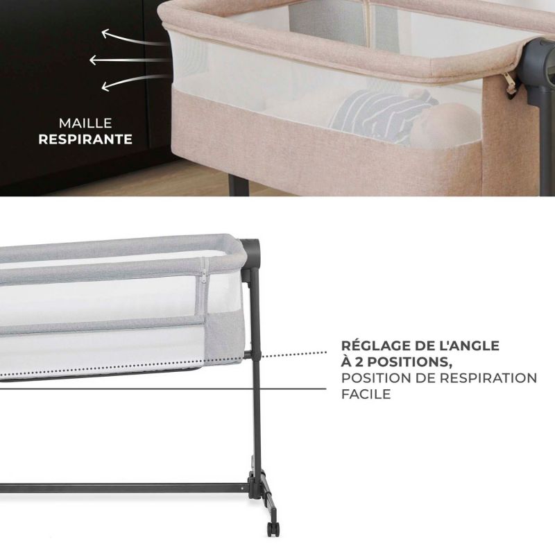 Lit cododo 2 en 1 Nestee Up 2 Light Grey Kinderkraft Ambiance 6