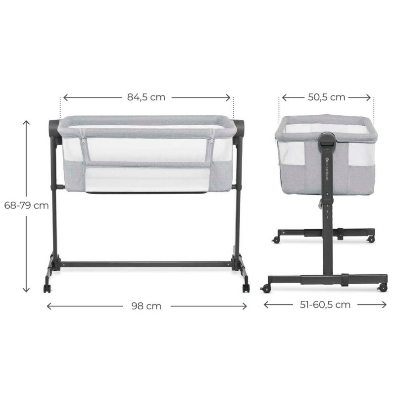 Lit cododo 2 en 1 Nestee Up 2 Light Grey Kinderkraft Produit 8