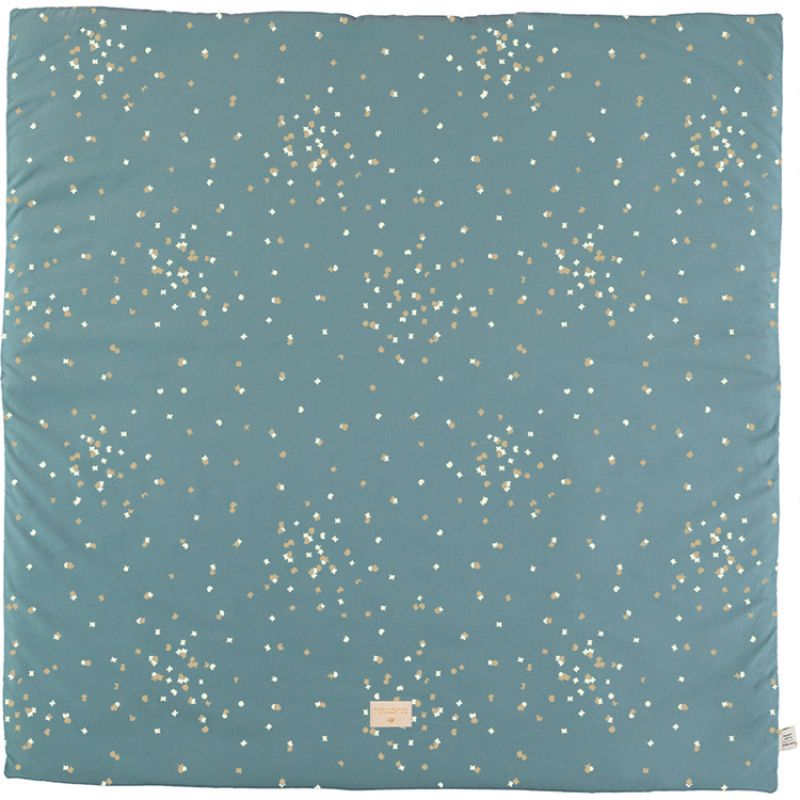 Tapis de jeu Colorado Gold Confetti vert (100 x 100 cm) Nobodinoz