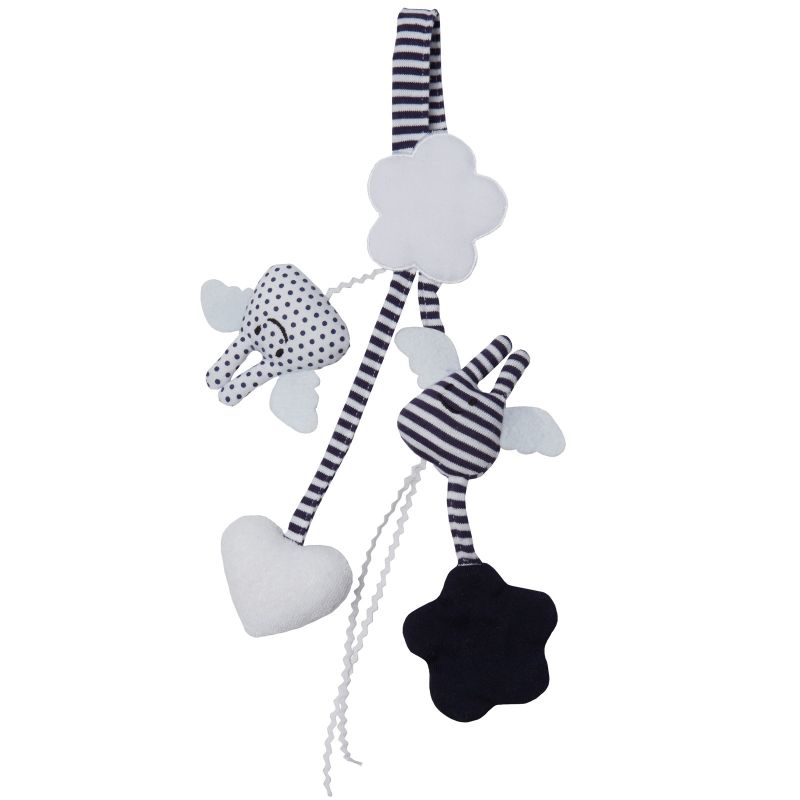 Hochet porte tétine marinière (20 cm) Trousselier