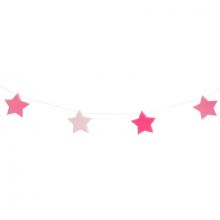 Guirlande en papier étoiles roses  par My Little Day