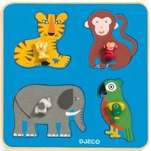 Puzzle à encastrement Family Jungle (4 pièces)  par Djeco