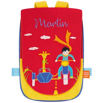 Sac a dos maternelle moto hot sale