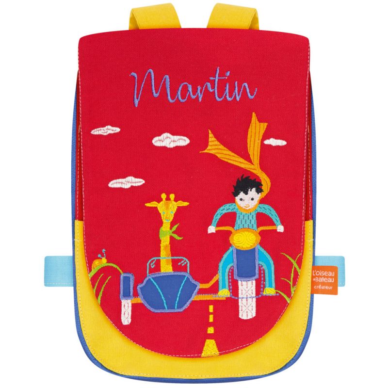 Sac à dos bébé moto Side-car (personnalisable) L'oiseau bateau