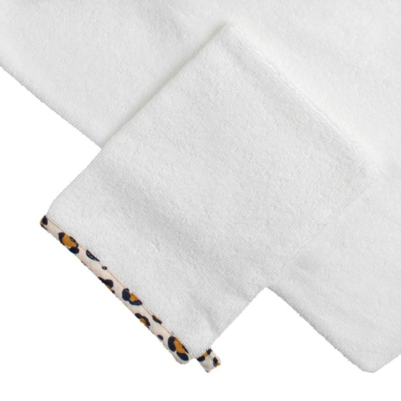 Cape de bain + gant de toilette Léopard Sauthon Produit 3