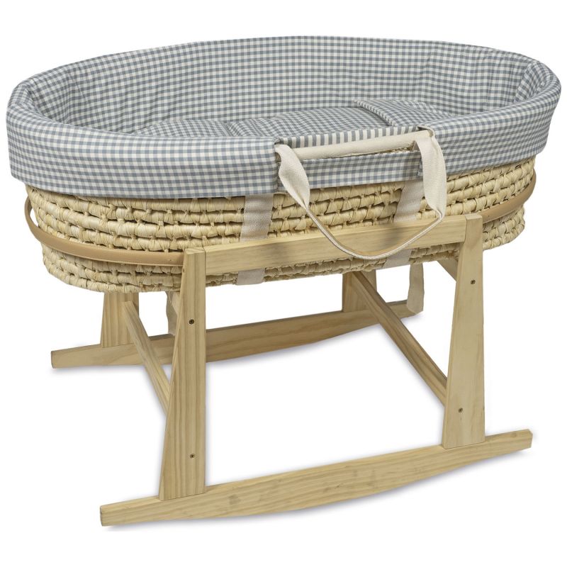 Habillage couffin Moïse Praliné Vichy Rayures Matcha (TOG 2,5) Walking Mum Produit 3