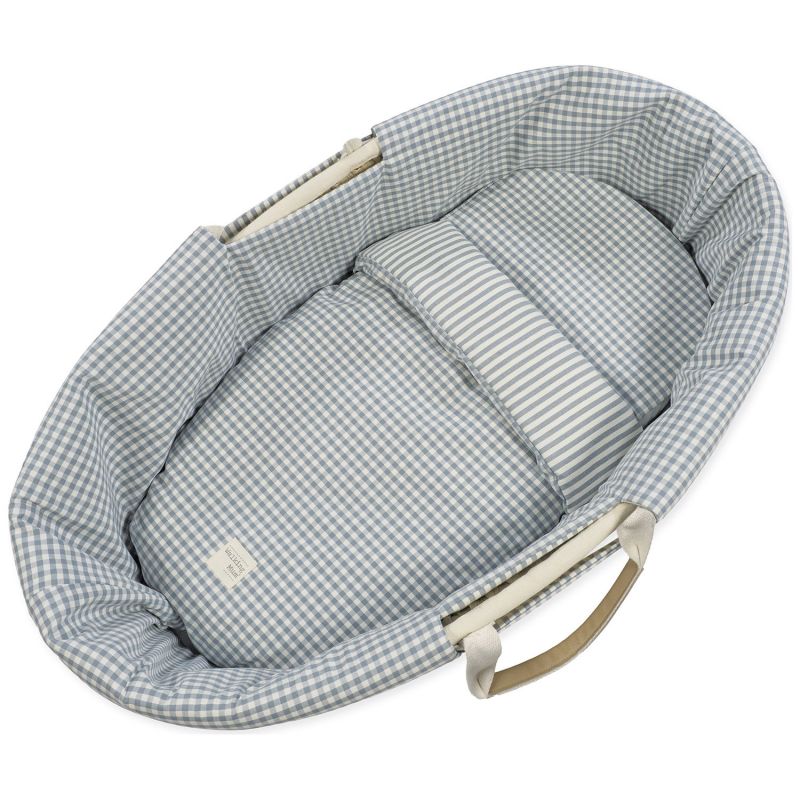 Habillage couffin Moïse Praliné Vichy Rayures Matcha (TOG 2,5) Walking Mum Produit 4