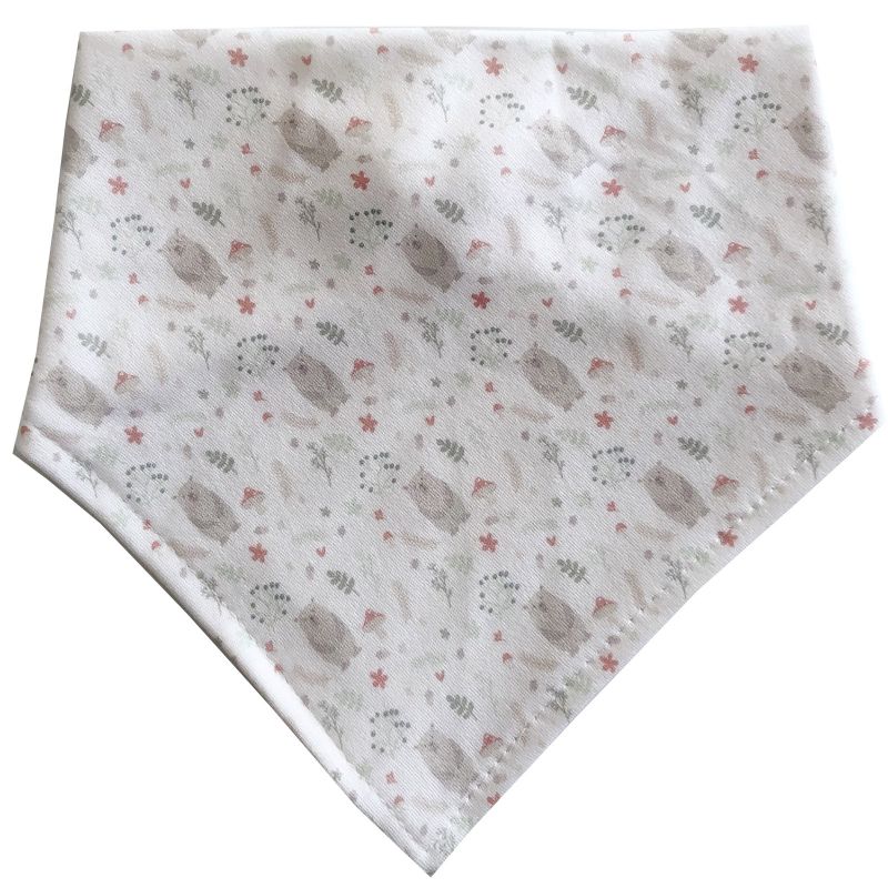 Bavoir bandana en coton bio Ours Ma Petite Assiette
