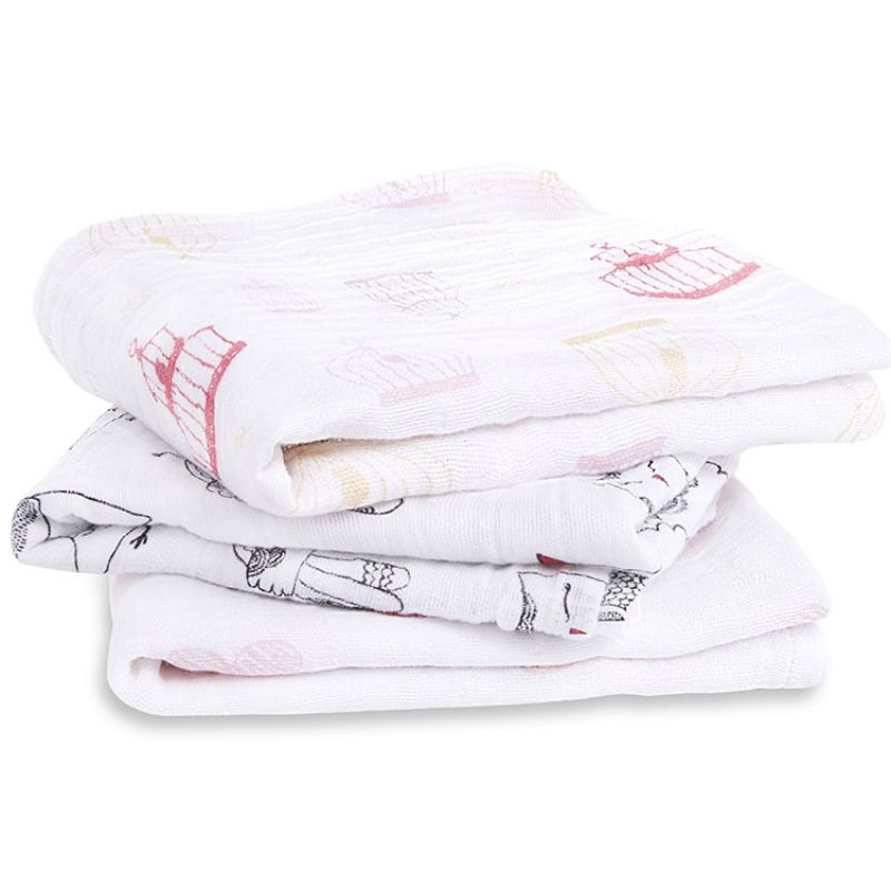 Lot de 3 langes musy Lovebird (70 x 70 cm) aden + anais