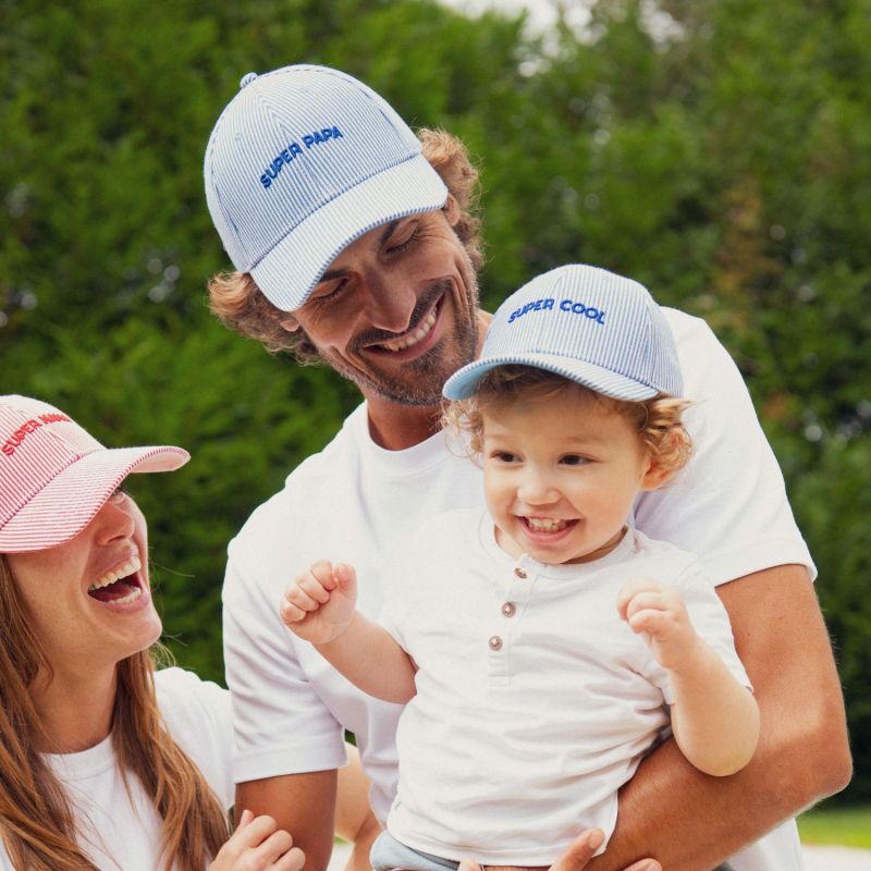 Casquette adulte Marinière Super Papa bleu (tour de tête 56-61 cm) Chamaye Ambiance 8