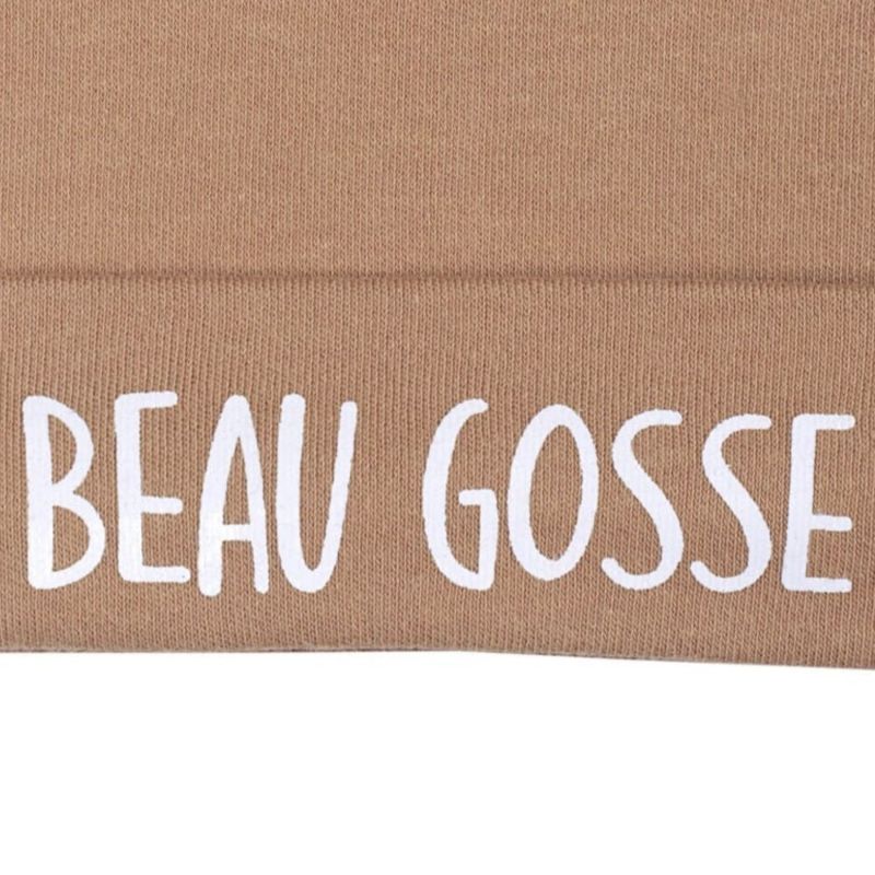 Bonnet de naissance en coton Beau gosse camel BB & Co Produit 2