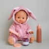 Coffret repas petit pot et biberon magiques pour poupée Chocolat Tiny Harlow Ambiance 4