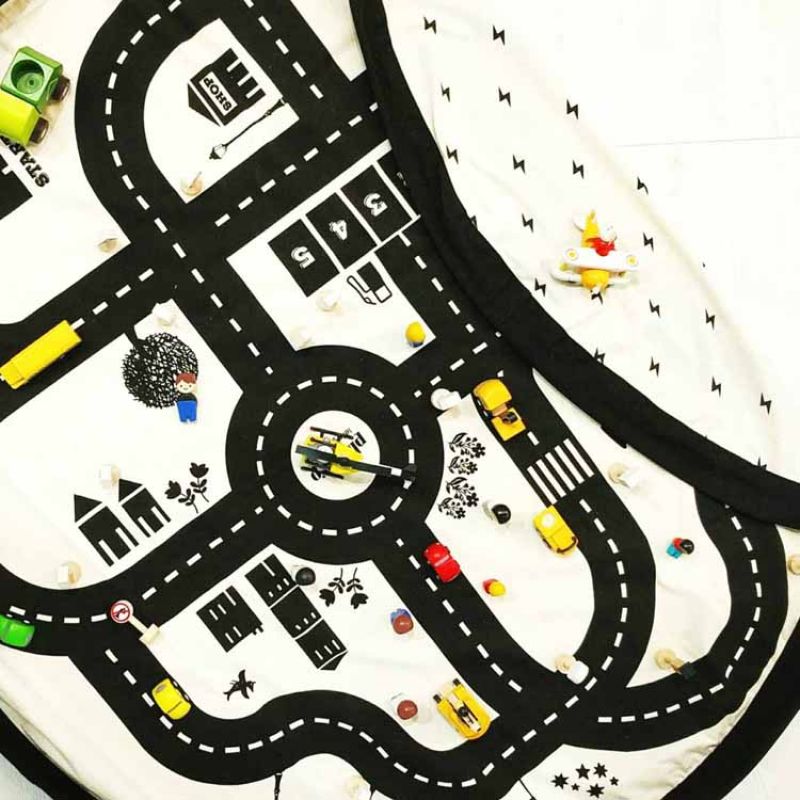 Sac à jouets 2 en 1 réversible Original Print Circuit Roadmap Play&Go Produit 6