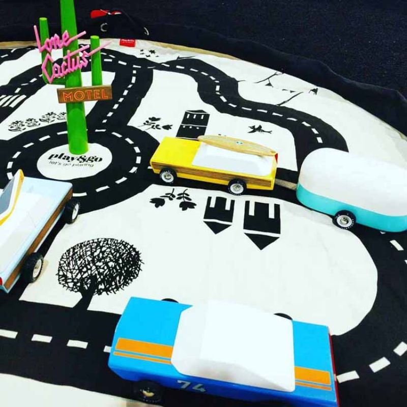 Sac à jouets 2 en 1 réversible Original Print Circuit Roadmap Play&Go Produit 7
