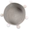Panier de rangement Bubbly en coton gris (30 x 30 cm)  par Lorena Canals