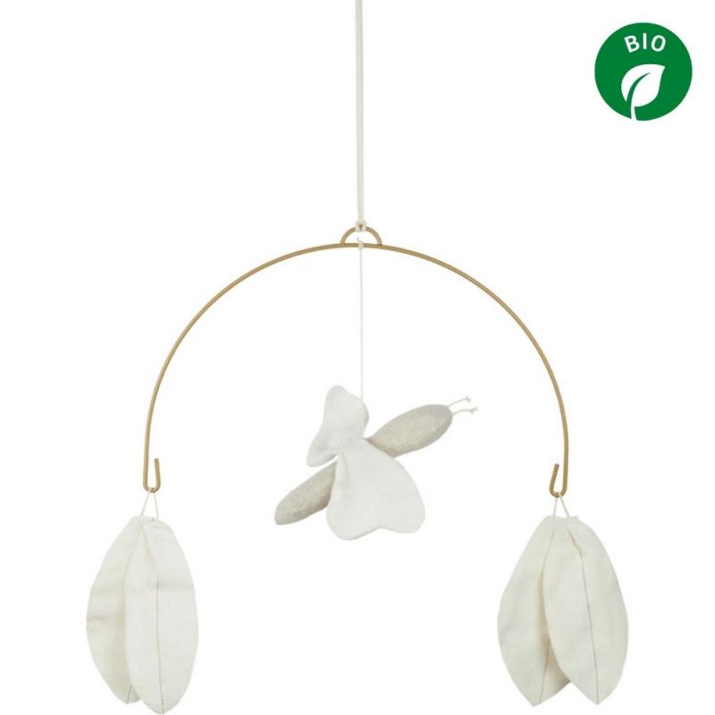Mobile libellule Lin français off white Nobodinoz