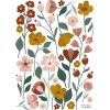 Planche de stickers A3 fleurs Pretty Flowers - Lilipinso
