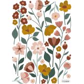 Planche de stickers A3 fleurs Pretty Flowers