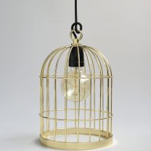 Lampe baladeuse cage à oiseau dorée  par FilamentStyle