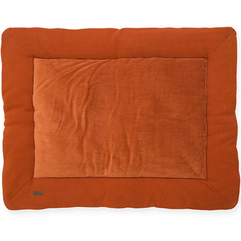 Tapis de jeu réversible Brick velvet rouille (80 x 100 cm) Jollein