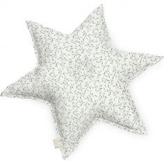 Coussin étoile Green Leaves (48 cm)
