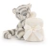 Doudou plat Bashful Tigre des neiges Jellycat Produit 2