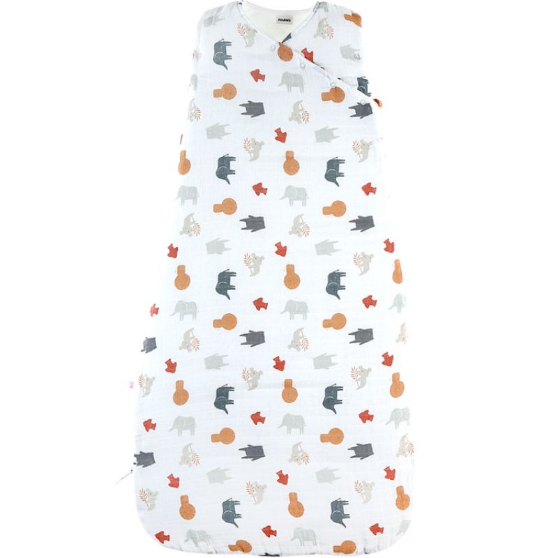 Gigoteuse mi-saison en mousseline de coton bio Jungle TOG 1-2 (100 cm) Noukie's