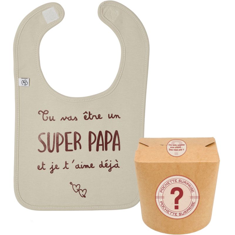 Pochette Surprise Tu vas être un super papa BB & Co Packaging 1 grande taille