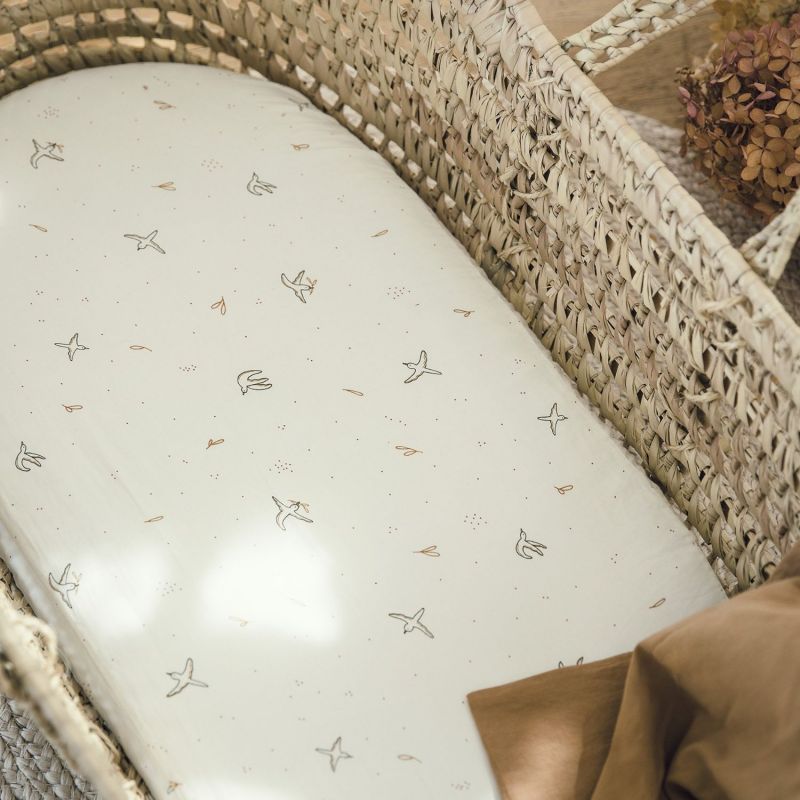 Drap housse en coton bio pour landau L'Envolée (76 x 30 cm) Kadolis Ambiance 5