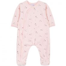 Pyjama chaud rose coeur gris (1 mois : 54 cm)  par Absorba