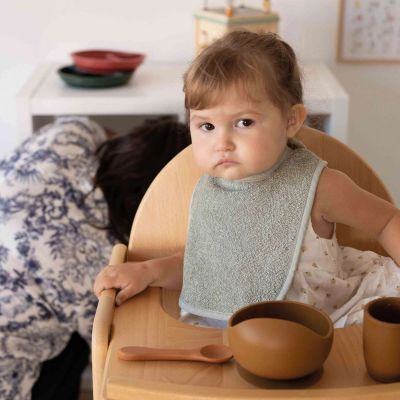 Bavoir maternelle en éponge Vert