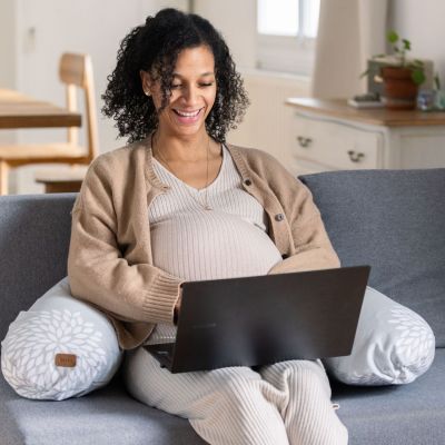 Coussin de grossesse Big Flopsy™ Jersey de coton imprimé Flower