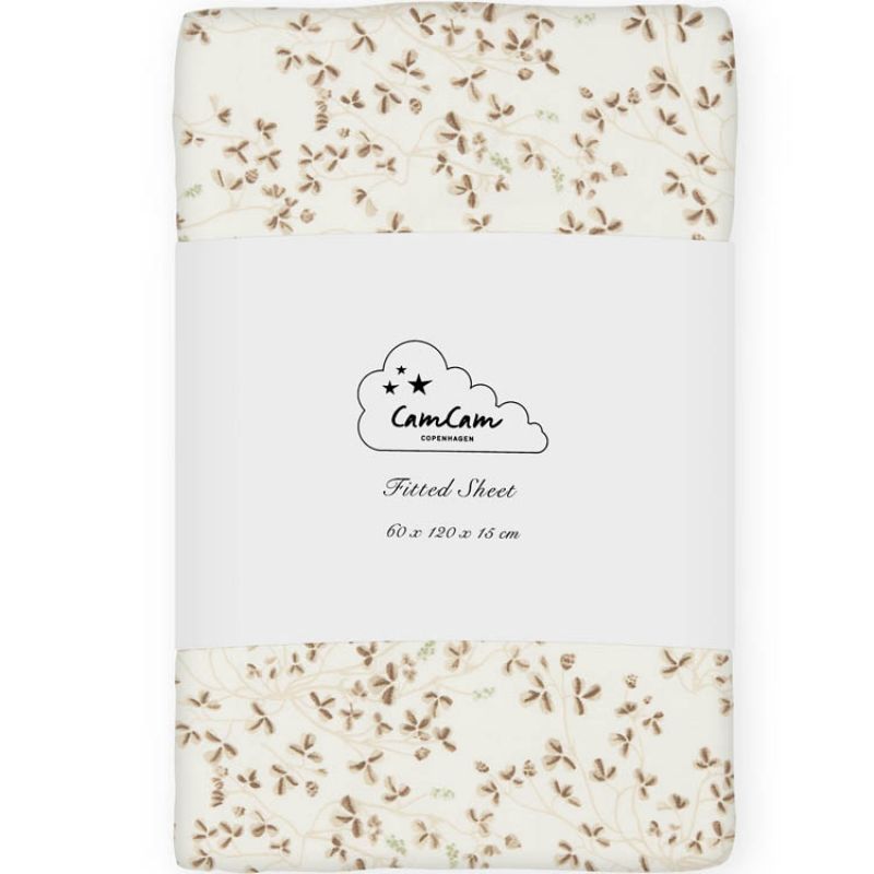 Drap housse en coton bio Lierre (60 x 120 cm) Cam Cam Copenhagen