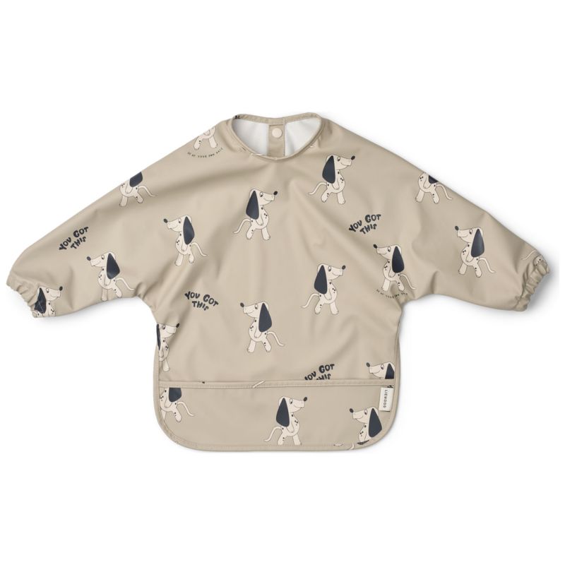 Bavoir à manches Merle Dakota Dog-Mist Liewood Produit 1