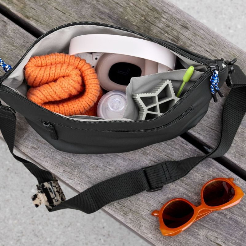 Sac banane pour poussette noir Lässig Ambiance 2