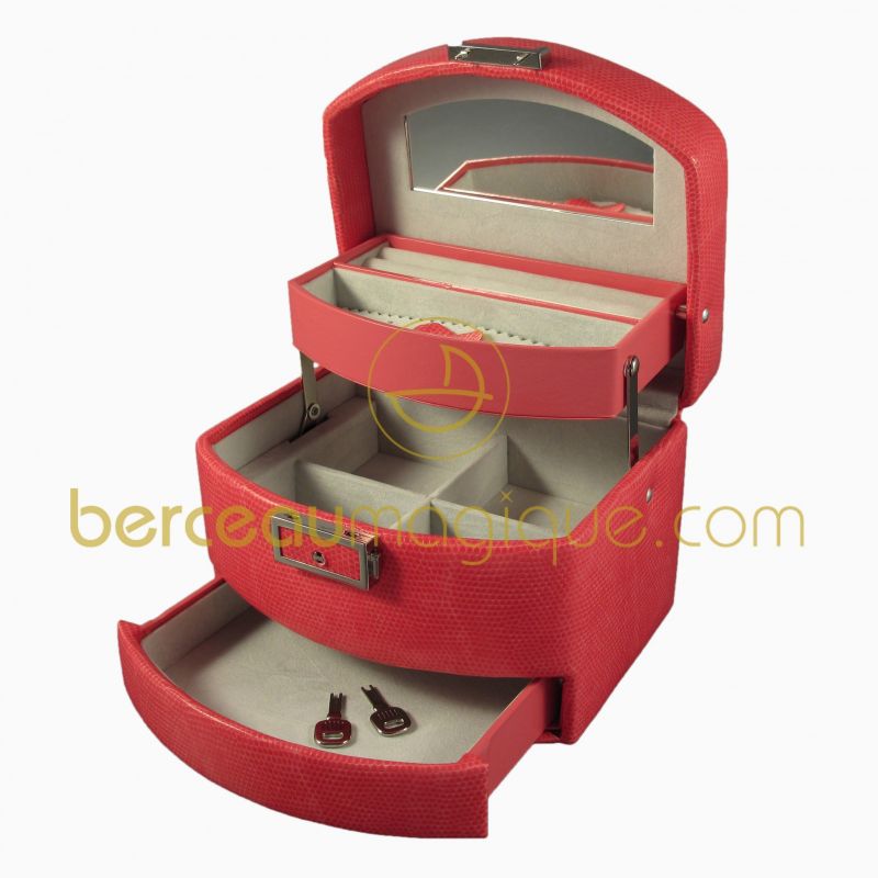 Coffret à bijoux fuchsia Berceau magique bijoux