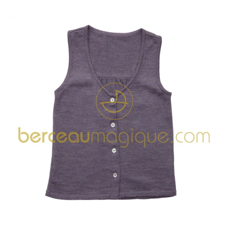 Gilet sans manche Annie violine 