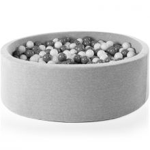 Piscine à balles ronde gris clair personnalisable (115 x 50 cm)  par Misioo