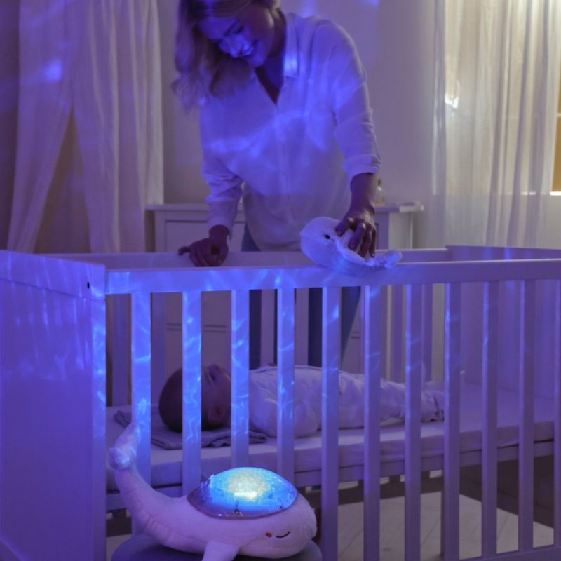 Veilleuse peluche Tranquil Whale Family Cloud B Ambiance 3