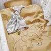 Housse de couette et taie d'oreiller Dreamy dots moutarde (100 x 140 cm)  par Done by Deer