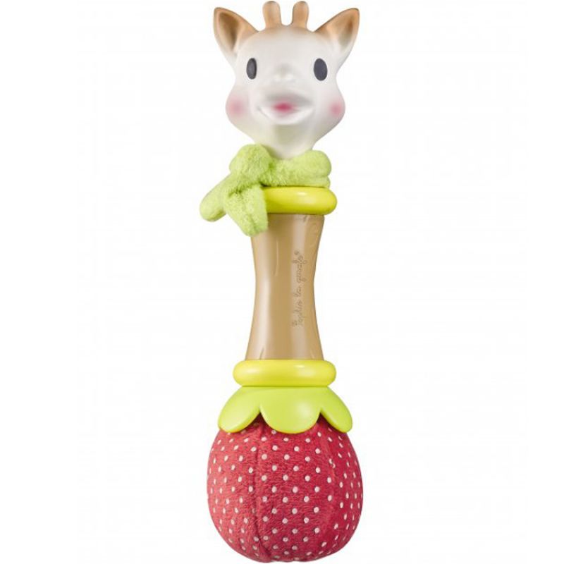 Hochet fraise Natur'soft Sophie la girafe
