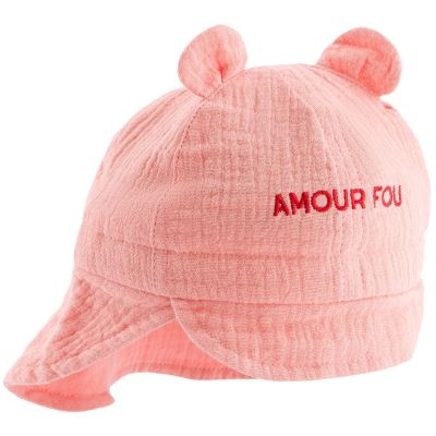Chapeau bébé Amour Fou rose (3-6 mois)