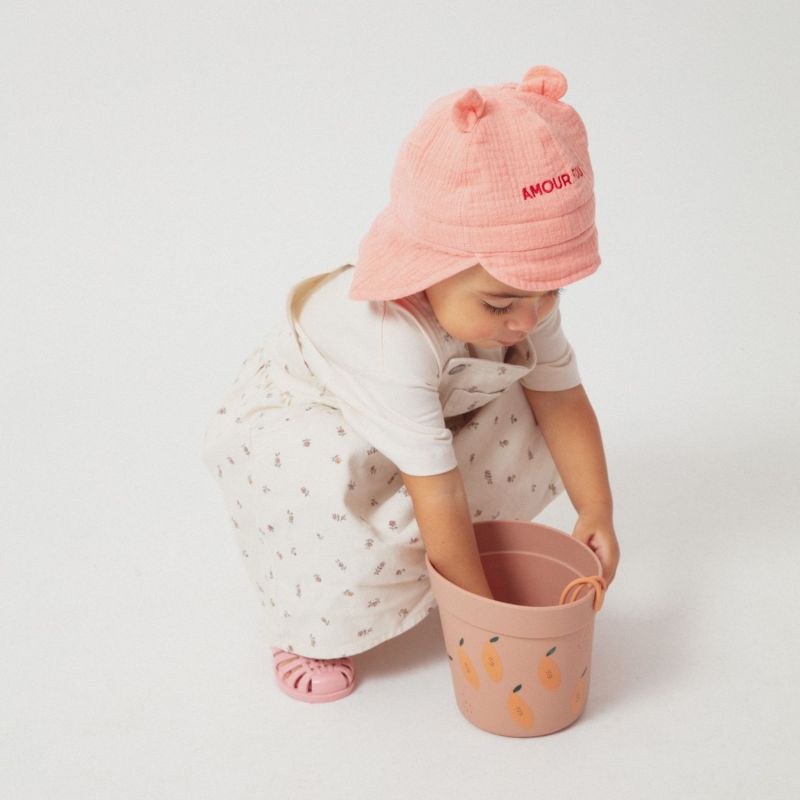 Chapeau bébé Amour Fou rose (3-6 mois) Chamaye Ambiance 2