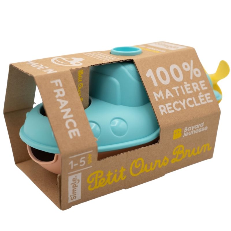 Sous-Marin Bateau de Petit Ours Brun Menthe Simple Packaging 7