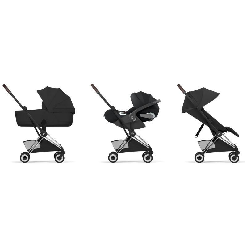 COŸA Style 2026 Poussette ultra-compacte et Châssis Chrome Sepia Black Cybex Produit 2
