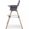 Chaise haute en bois naturel Evolu 2 gris  par Childhome