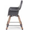 Chaise haute en bois naturel Evolu 2 gris  par Childhome