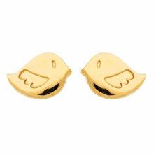 Boucles d'oreilles Oiseau (or jaune 750°)  par Berceau magique bijoux