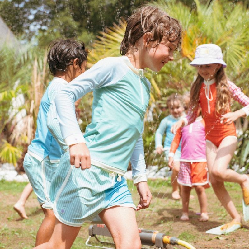 Tee-shirt anti-UV Vert Bleu (4-6 ans) KI et LA Ambiance 2