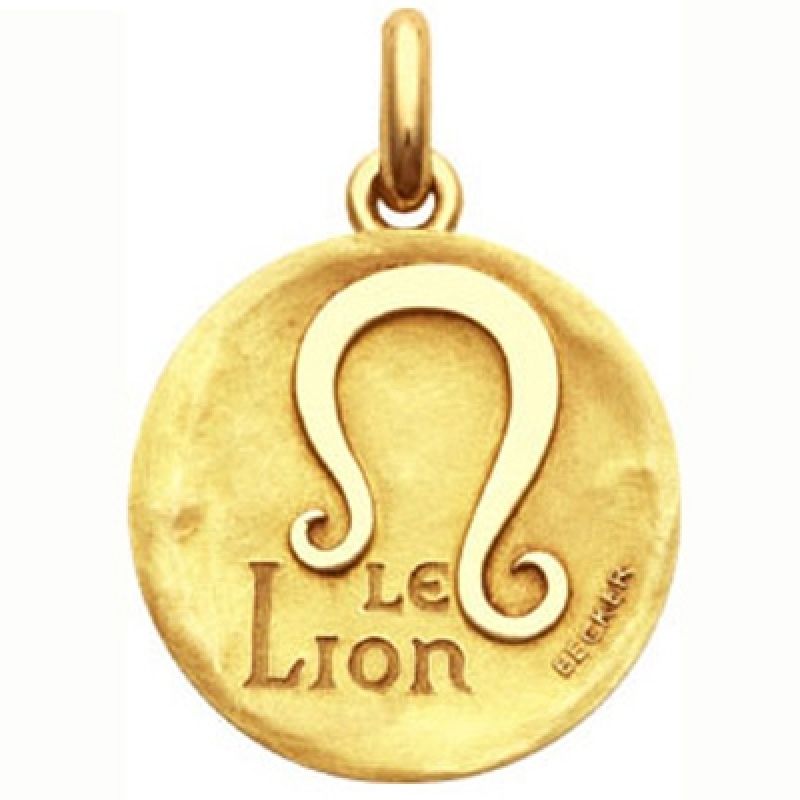 Médaille symbole Lion (or jaune 750°) Becker